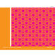Orange & Pink Geometric Print Folded Note Cards Image 2 of 2